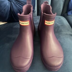 Hunter Deep Purple Waterproof Boots